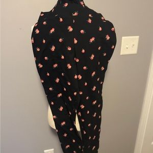Torrid Black peach Print Women's leggings